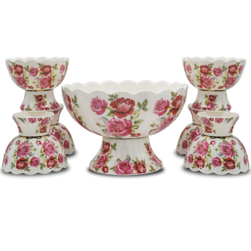Rose Floral Ice Cream Set