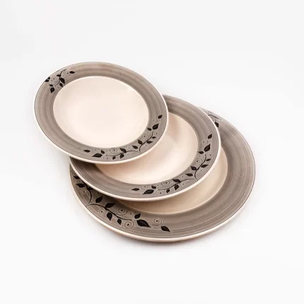 Pack Of 6Pcs Plates MAJESTIC Melamine Double Glazed Premium Quality Plates HEAVY WEIGHT